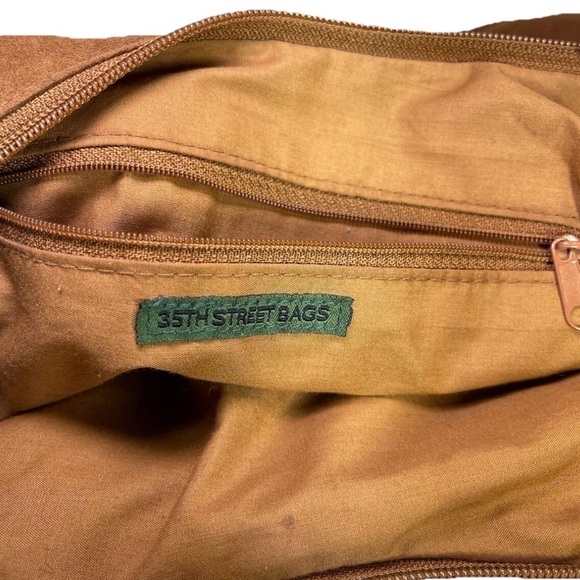 Brown slouchy hobo-style women’s purse by 35th St. bags - Picture 6 of 8